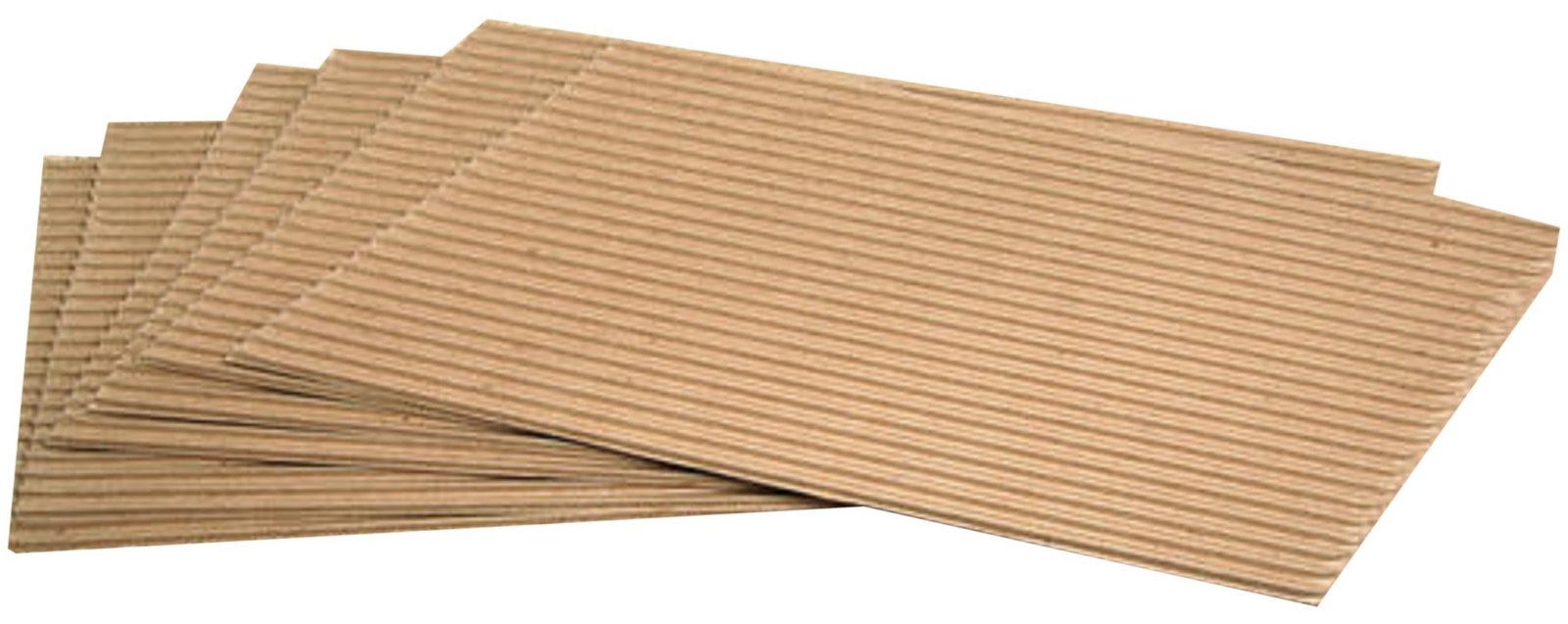 Stacked 2-ply corrugated sheets
